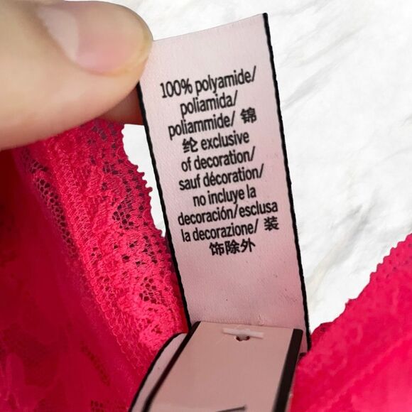 Victoria’s Secret Y2k Lacie Hot Barbie Pink Allover Lace Slip Dress Lingerie Nwt - Picture 7 of 8